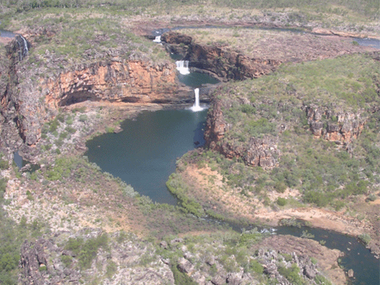 Mertens falls on the Mitchell Plateau