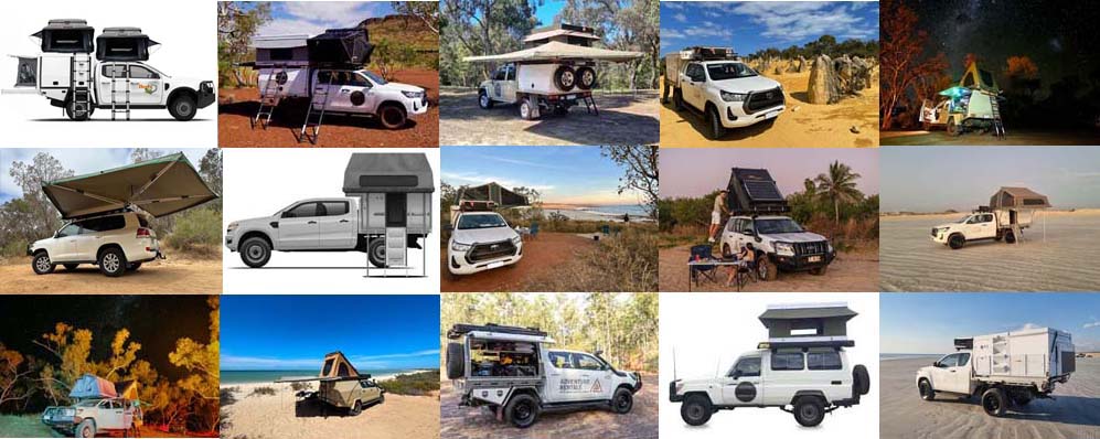 4wd rentals and hire self drive adventures from Darwin, Broome, Perth and Alice Springs