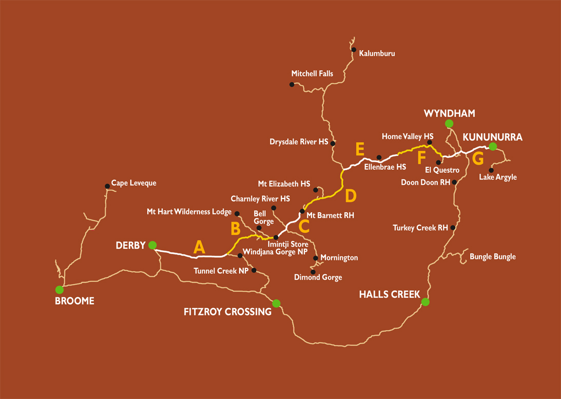 map guide to the kimberlies direct from the authors.